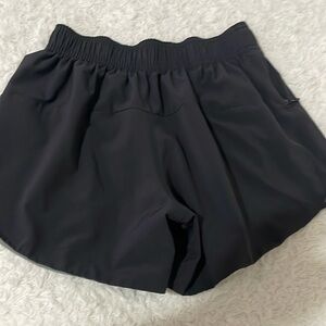 Lululemon Women's Gray and Black Reversible Athletic Shorts